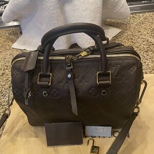 *SOLD* Louis Vuitton Speedy Monogram Empreinte Bandouliere 25 EUC